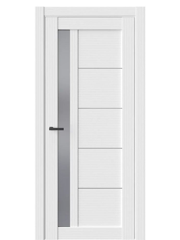 Межкомнатные двери WestStyle  RL 4 Лиента Бьянко /Графит Сатинат ДО