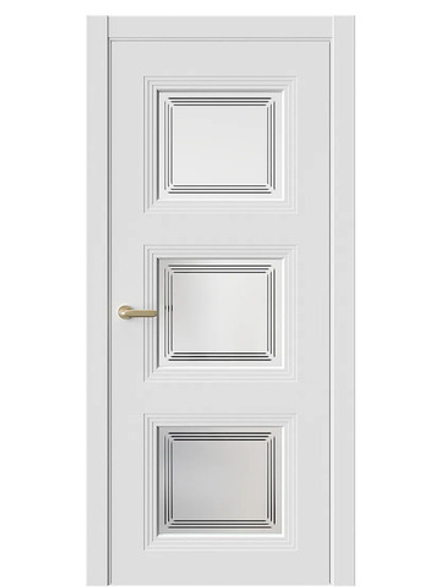 Двери WestStyle  Monte 6 Меринос Белый /Белое Сатинат ДО