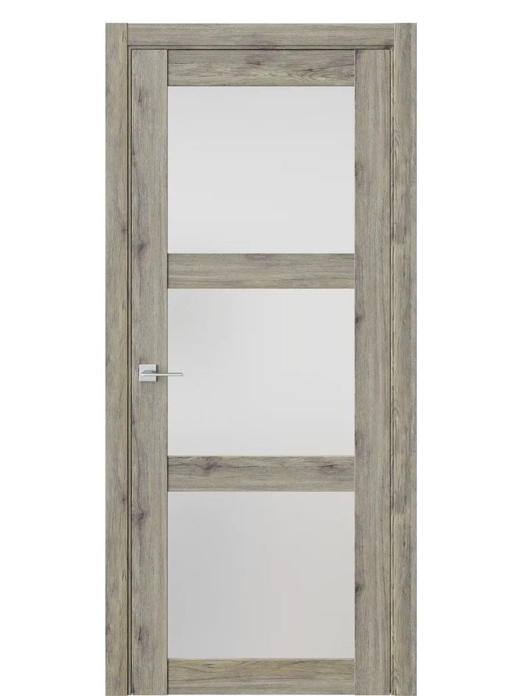 ДВЕРИ WestStyle  NR6  Дуб Эссе /Белое Сатинат ДО