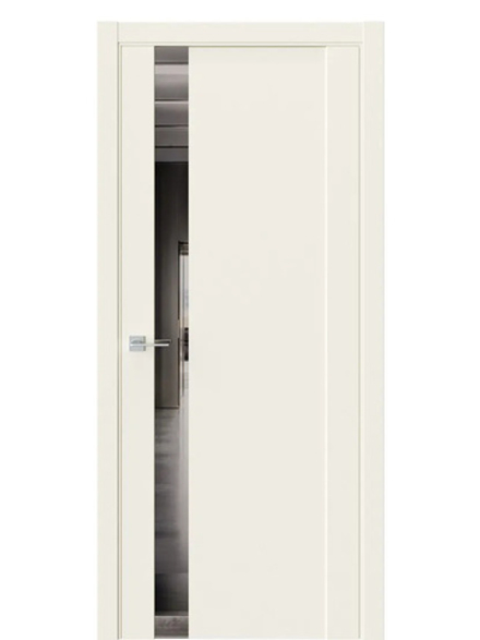 Двери WestStyle F28 Emlayer бежевый /Зеркало графит  ДО