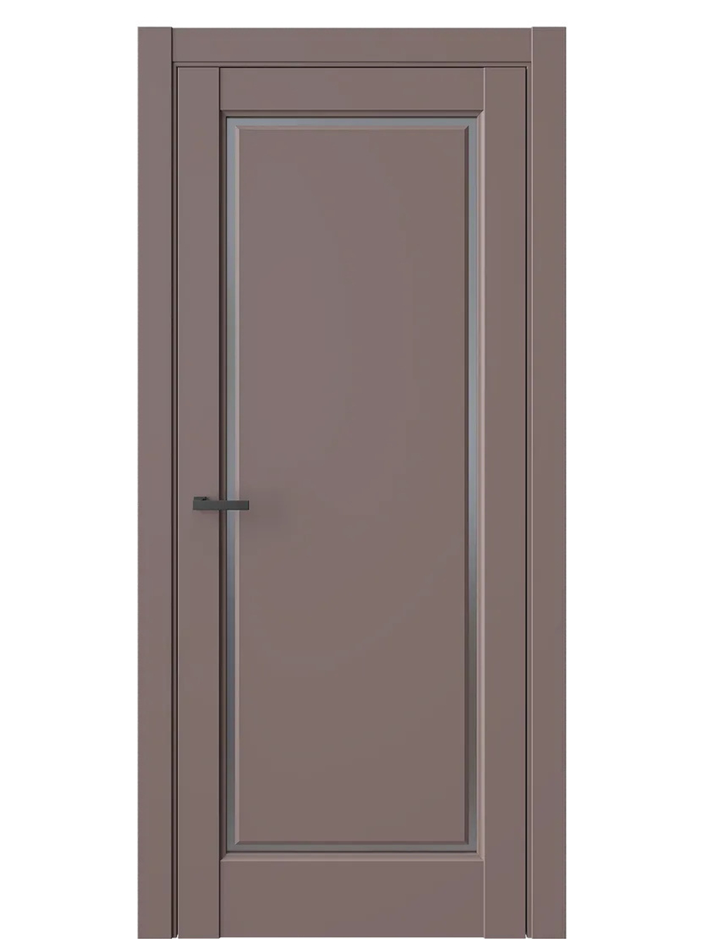 Двери WestStyle  LVT 1 Милкшейк/ Графит Сатинат ДО