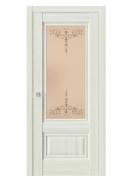 Двери WestStyle  "Ch 8"  Клен крем/ бронза сатинат ДО