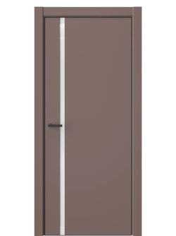 Двери WestStyle  "IN 36" Милкшейк /Аляска Lacobel /алюм.кромка  ДО