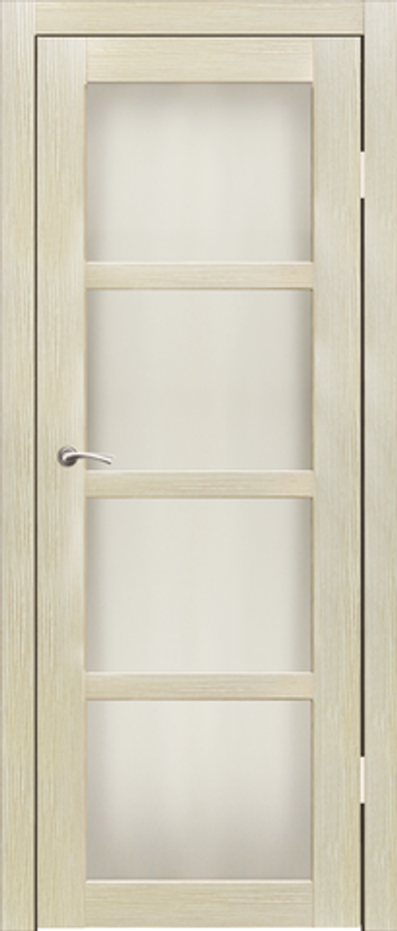 Межкомнатные двери SYNERGY "Трио" Акация светлая (Сатинат матовое)