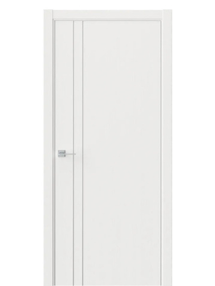 Двери WestStyle  "IN 40" Белое Дерево /алюм.кромка ДГ