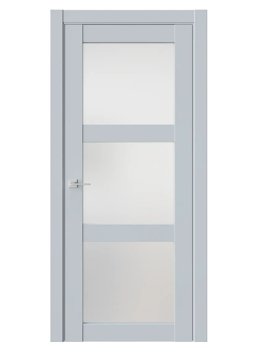 Двери WestStyle  NR6  Белая Ночь /Белое Сатинат ДО