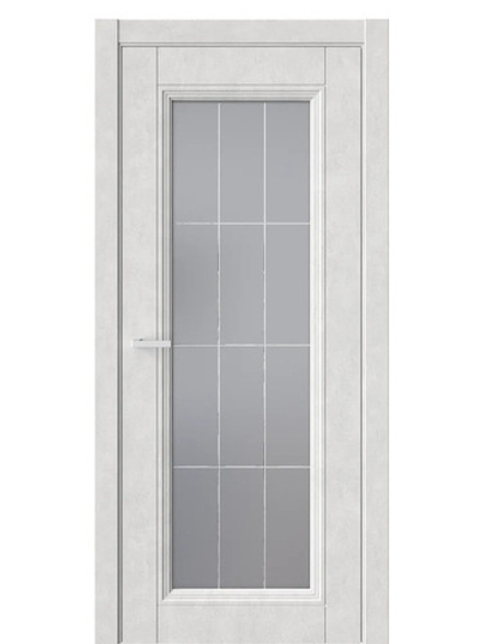 Двери WestStyle  Demiss 2  Бетон Лайт / графит сатинат ДО