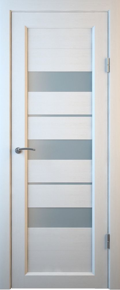 Межкомнатные двери MART DOORS С5 Белое дерево/Сатинат (ДО)