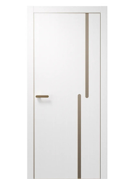 Двери WestStyle  "IN М2.1" Белое Дерево /молдинг /алюм.кромка  ДГ