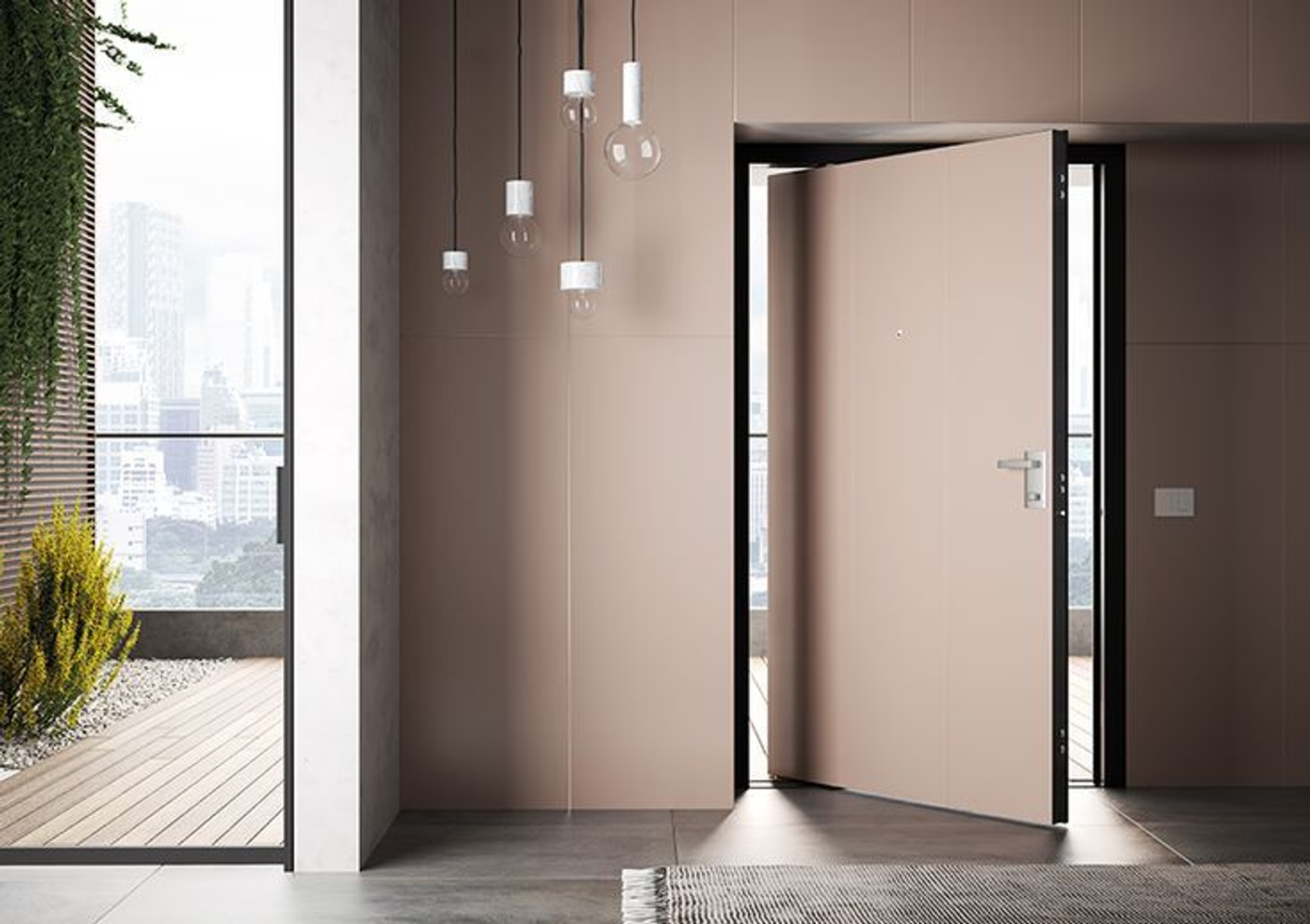 Что из себя представляют роторные двери 3