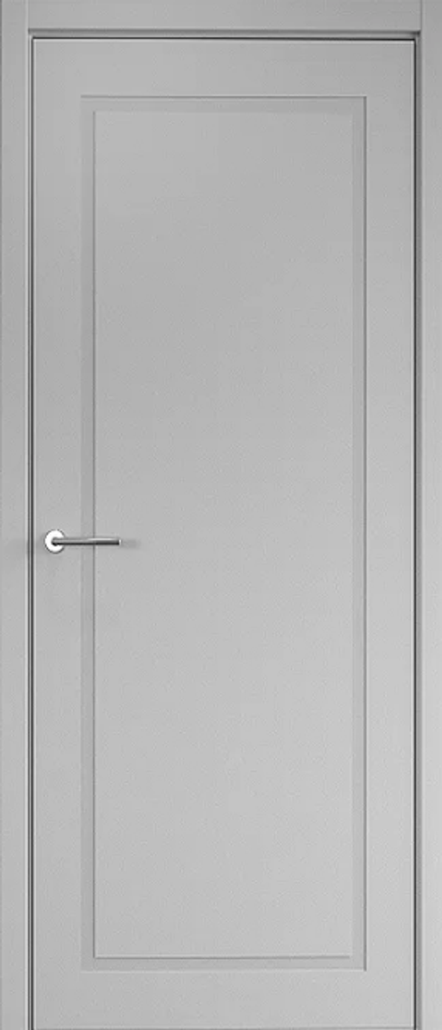 Межкомнатные двери ALBERO "Нео-Классика-1" Эмаль Серый/защелка магнитная (ДГ)