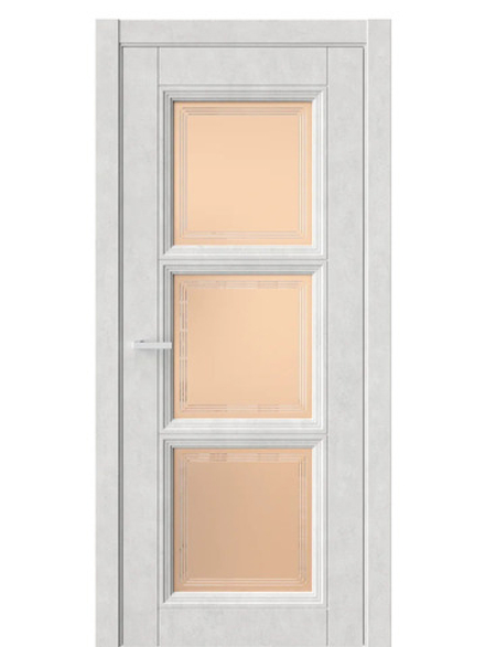 Двери WestStyle  Demiss 6  Бетон Лайт / бронза сатинат ДО