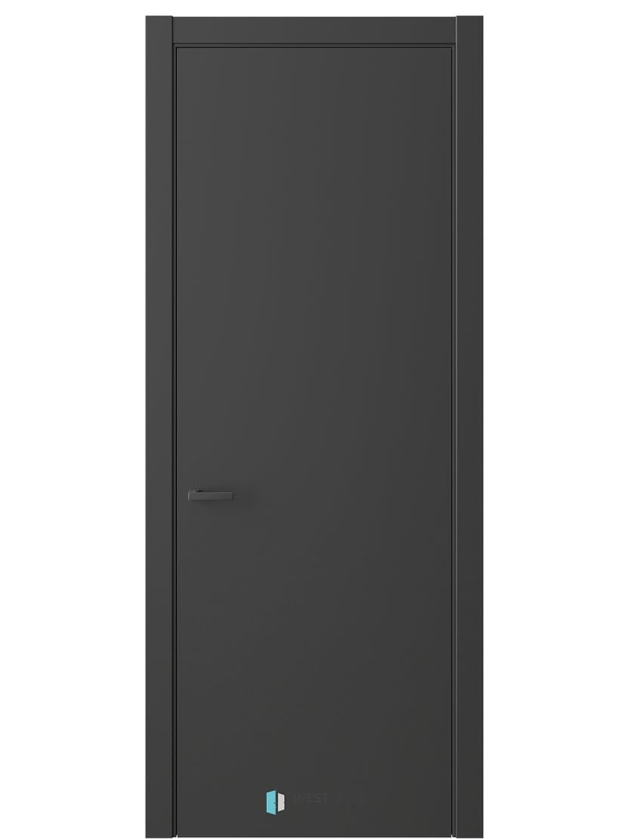 Двери WestStyle  ГЛАДКАЯ Черный Кварц  ДГ
