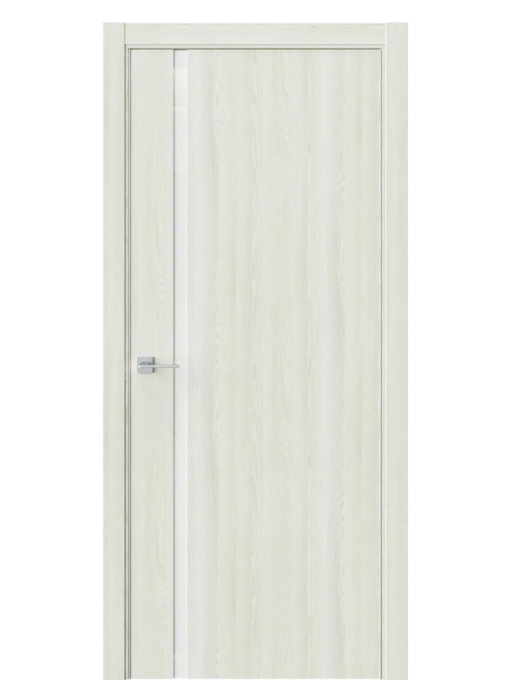 Двери WestStyle  "IN 36" Клен Крем /Аляска Lacobel /алюм.кромка  ДО