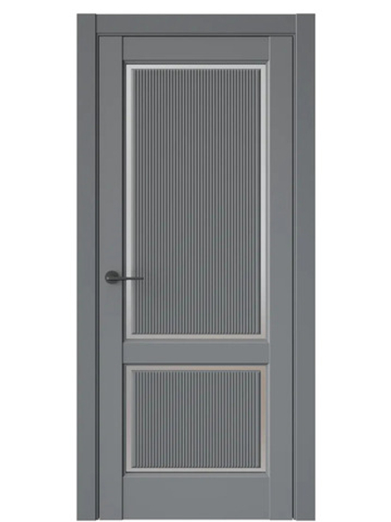 Двери WestStyle  LVT 3 FL Альпийская Ночь/ Белое Сатинат ДО