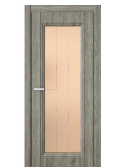 Двери WestStyle  Demiss 2  Дуб Эссе / бронза сатинат ДО