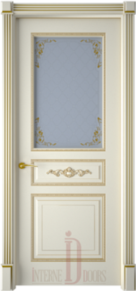 Межкомнатные двери INTERNE DOORS "ЛАЦИО" (ДО) Слоновая кость/патина серебро