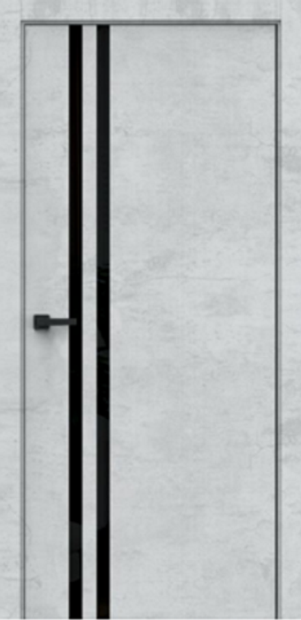 Межкомнатные двери DB-LINE DBQMG-12 Базальт белый/Зеркало графит