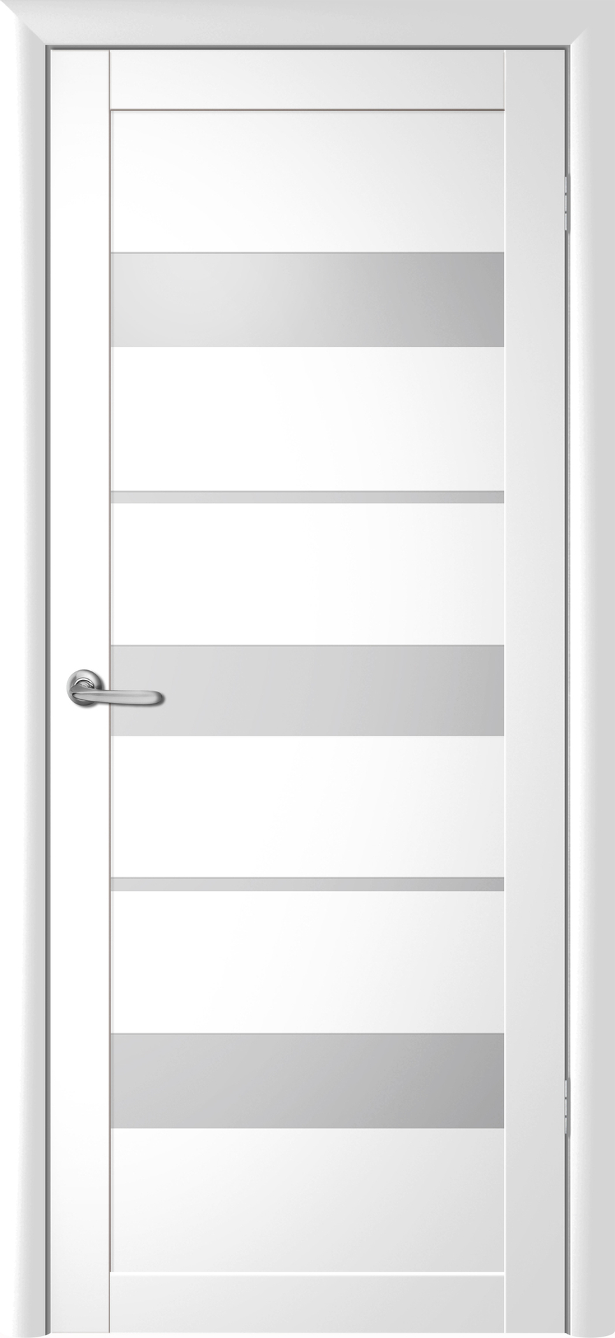 Межкомнатные двери ALBERO "Прага" Белый (ДО) Белое матовое