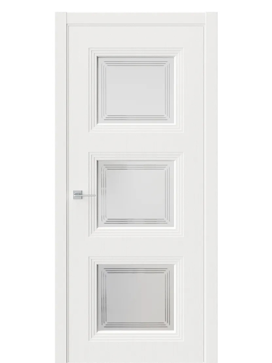 Двери WestStyle  Monte 6 Белое Дерево /Белое Сатинат ДО