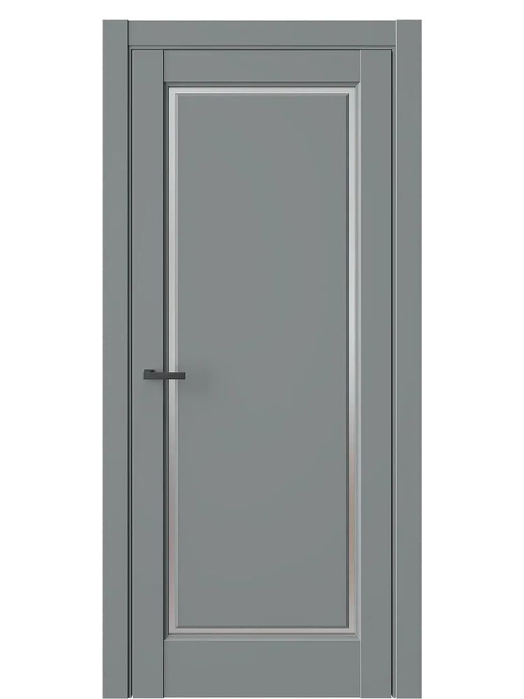 Двери WestStyle  LVT 1 Морская Галька/ Белое Сатинат ДО