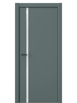 Двери WestStyle  "IN 36" Нефритовый Сад /Аляска Lacobel /алюм.кромка  ДО