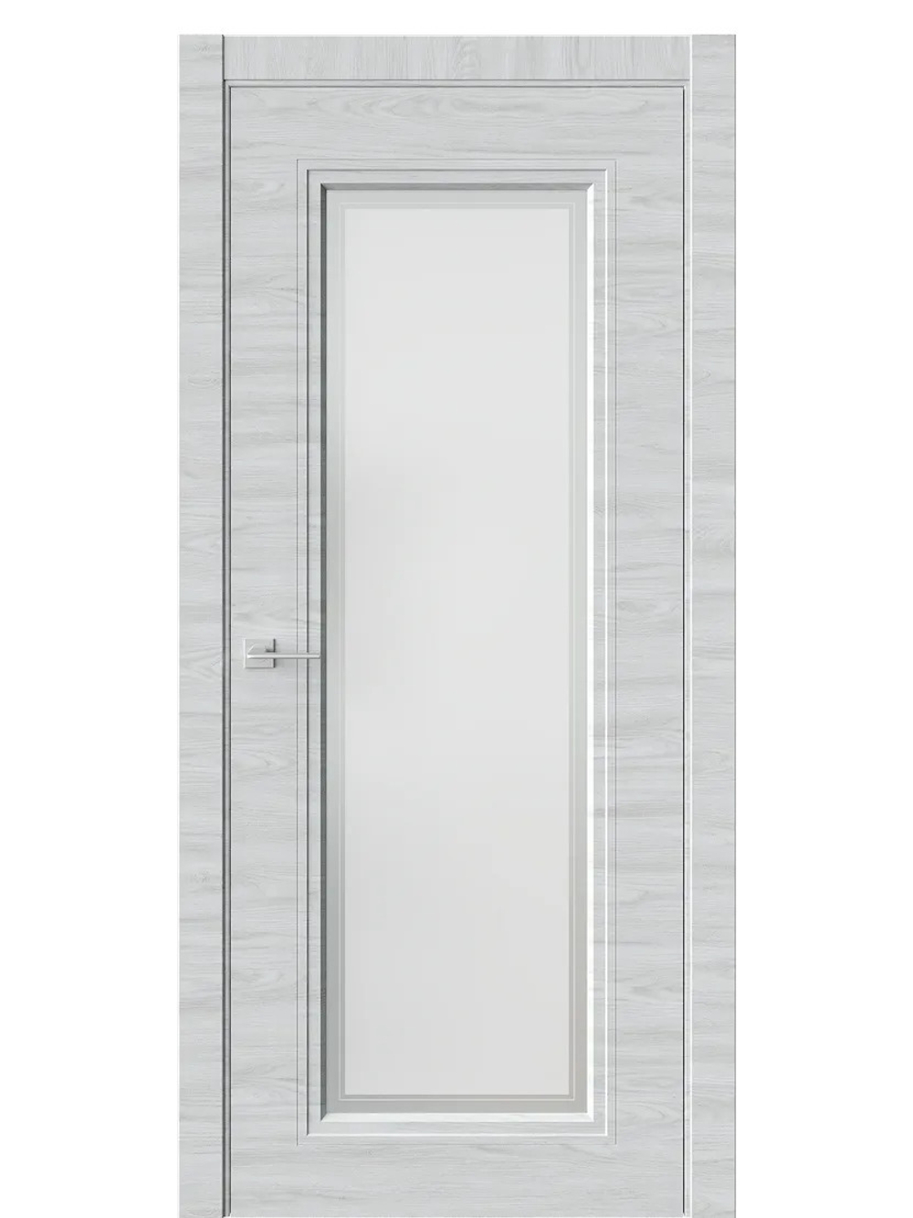 Двери WestStyle Eliss 2 Дуб амбер горизонт /белое сатинат  ДО