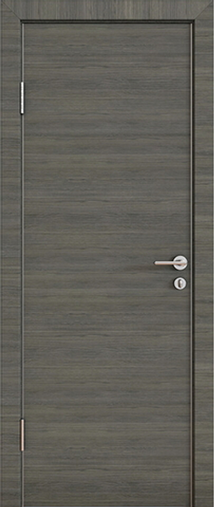 Межкомнатные двери ДВЕРНАЯ ЛИНИЯ "Модерн Шумоизоляционная" 600-47мм Ольха темная/Алюминиевая кромка