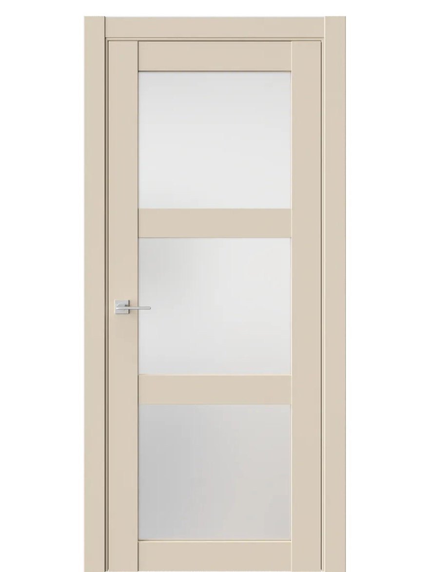 Двери WestStyle  NR6  Лазурный Песок /Белое Сатинат ДО