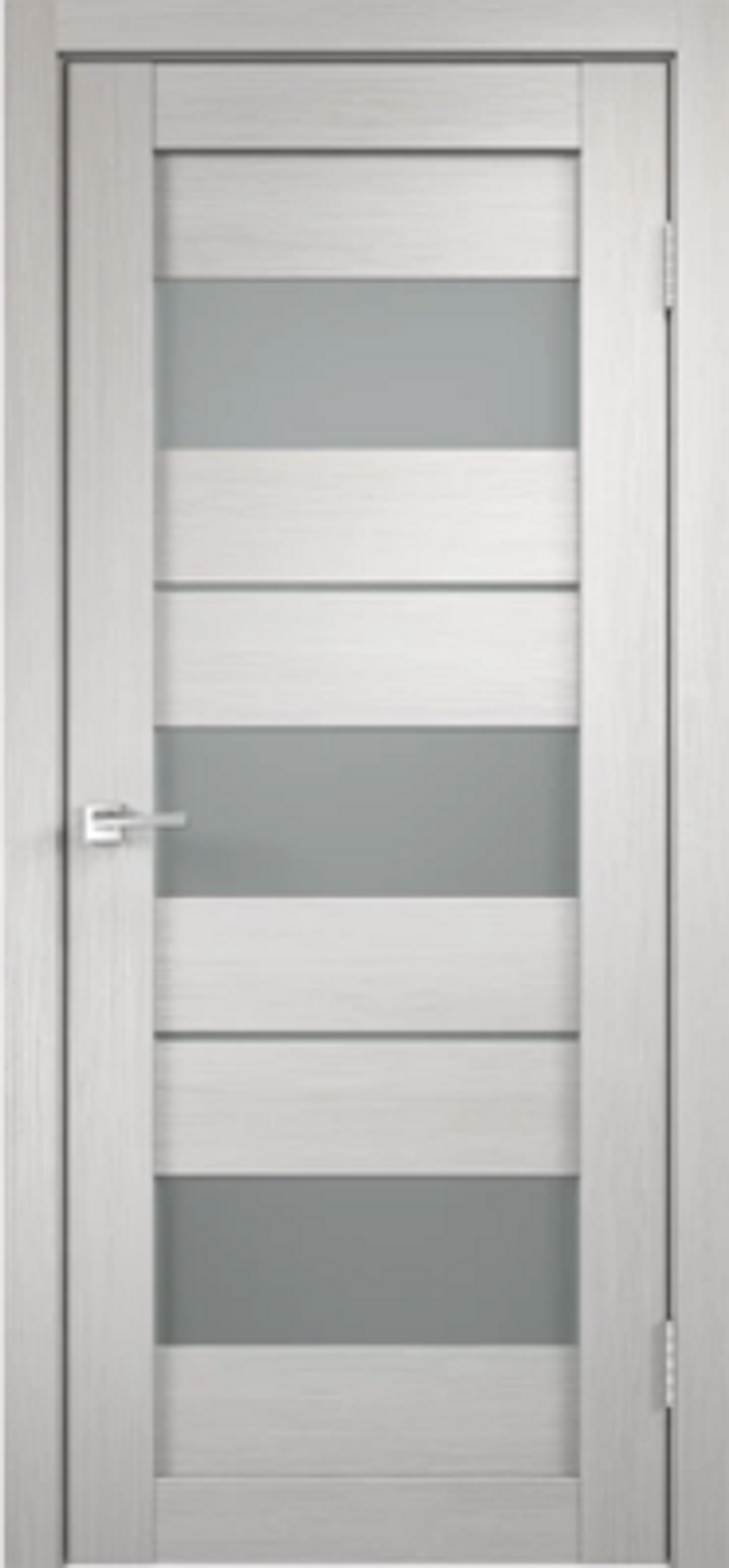 Межкомнатные двери VELLDORIS "Duplex" 12 Дуб белый стекло Matelux ДО