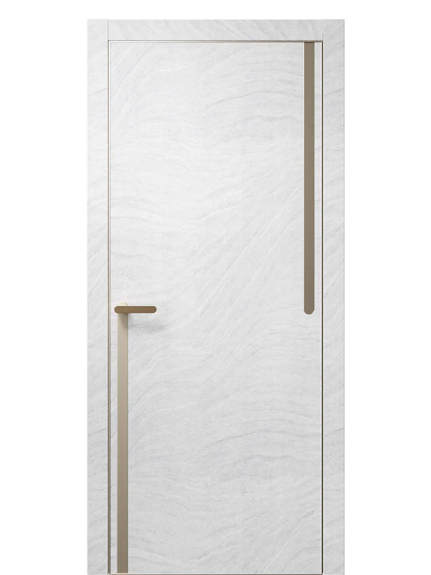 Двери WestStyle  "IN М2.3" Стоунлайн Лайт /молдинг /алюм.кромка  ДГ