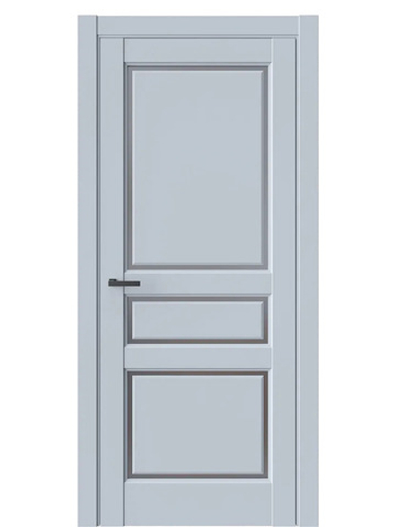 Двери WestStyle  LVT 5 Белая Ночь/ Графит Сатинат ДО