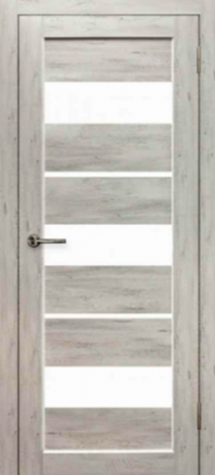 Межкомнатные двери ДУБРАВА "ПАРАЛЛЕЛЬ" ДО Альпийская Ель/Белое матовое