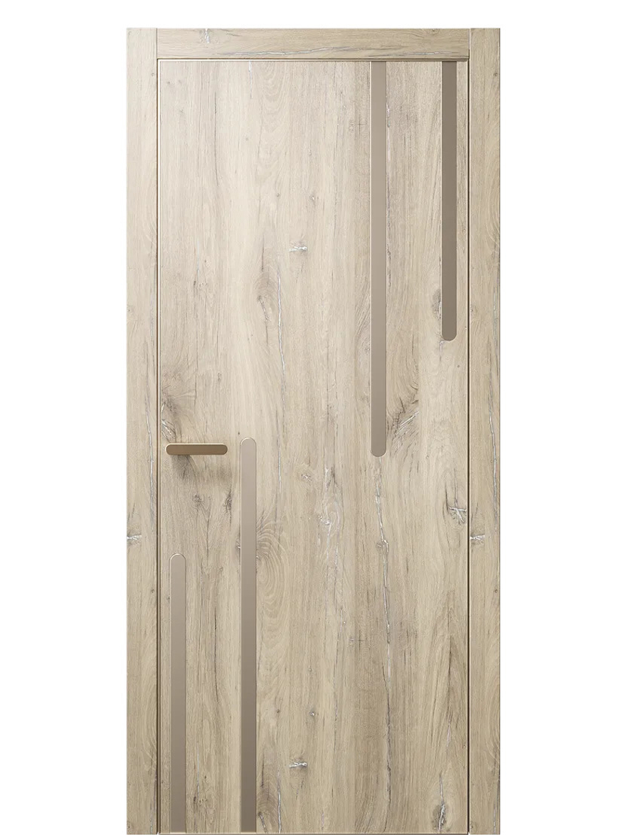 Двери WestStyle  "IN М3" Дуб Мехико /молдинг /алюм.кромка  ДГ