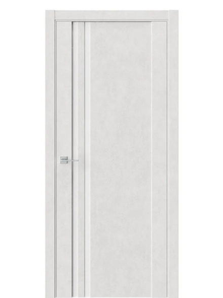 Двери WestStyle F29 Бетон лайт /Белое Lacobel  ДО