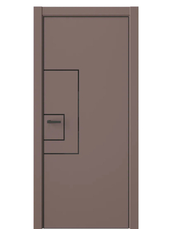 Двери WestStyle  "IN 41" Милкшейк /алюм.кромка  ДГ