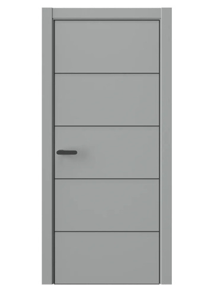 Двери WestStyle  "IN 27" Серая Гавань /алюм.кромка  ДГ