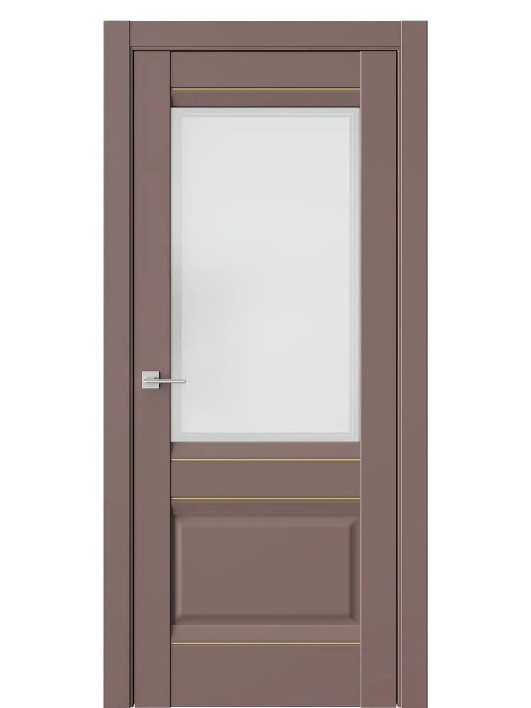 Двери WestStyle  PL11F Милкшейк /Белое Сатинат /Молдинг ДО