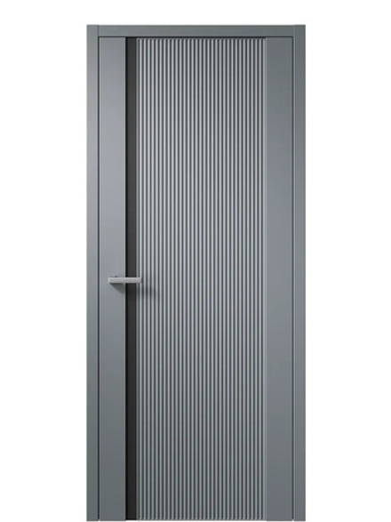 Двери WestStyle F30 F Альпийская ночь /Черное сатин Matelac  ДО