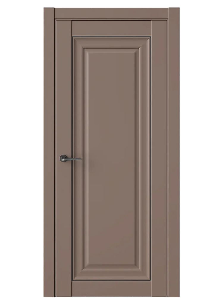 Двери WestStyle HR1 F Милкшейк /молдинг черный  ДГ