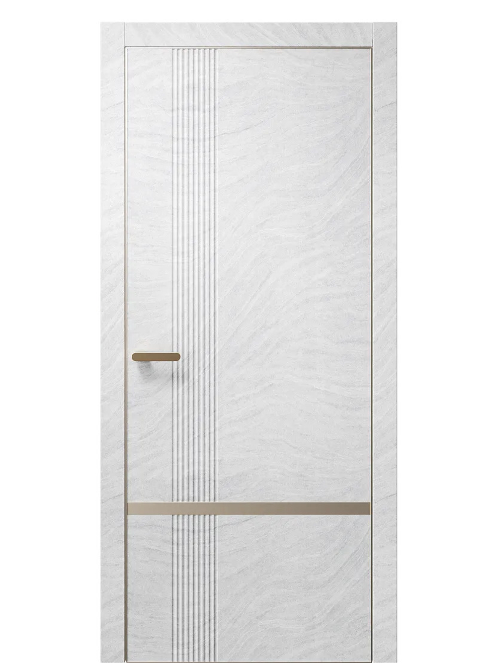 Двери WestStyle  "IN Miavi M" Стоунлайн Лайт /молдинг /алюм.кромка  ДГ