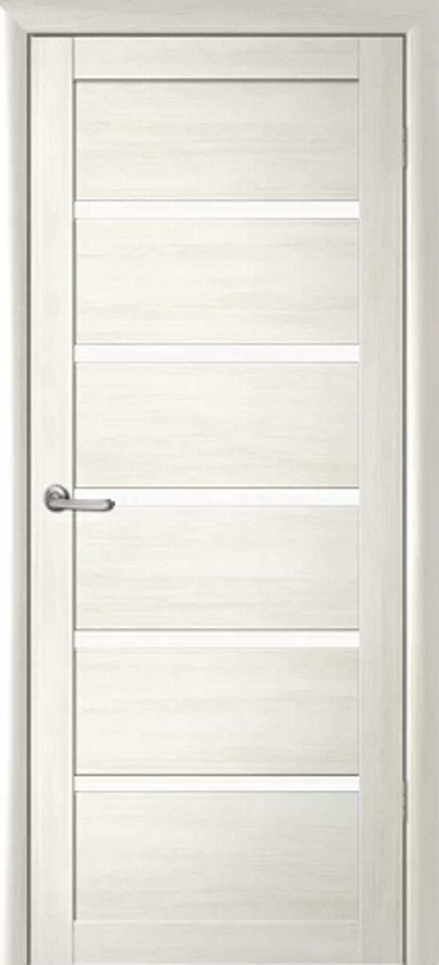 Межкомнатные двери ALBERO "Вена" Белый Кипарис (ДО) Белый акрилат