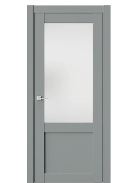 Двери WestStyle  NR4  Морская Галька /Белое Сатинат ДО