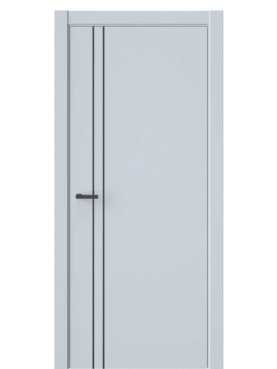 Двери WestStyle  MODERNO 40 Белая Ночь /молдинг  ДГ