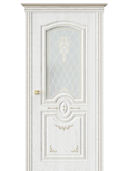 Двери WestStyle  Моцарт  Белый/ сатинат матовое  ДО