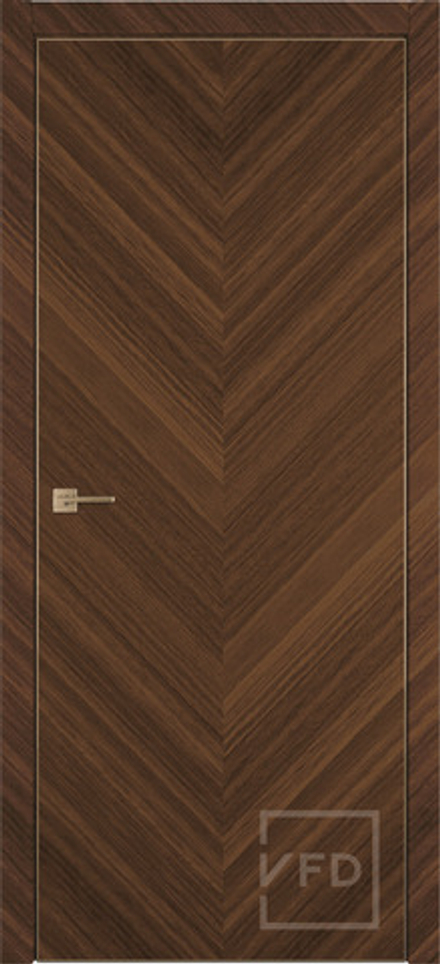 Межкомнатные двери ВФД "URBAN Z" Pecan Gold 4х4 GE /Gold Edge (Алюминиевая кромка) ДГ