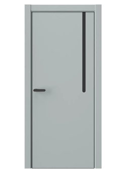 Двери WestStyle  "IN М1.2" Платиновый Дым /молдинг /алюм.кромка  ДГ