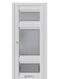Двери WestStyle  "ChЕ 10" Emlayer Серый/ графит сатинат  ДО
