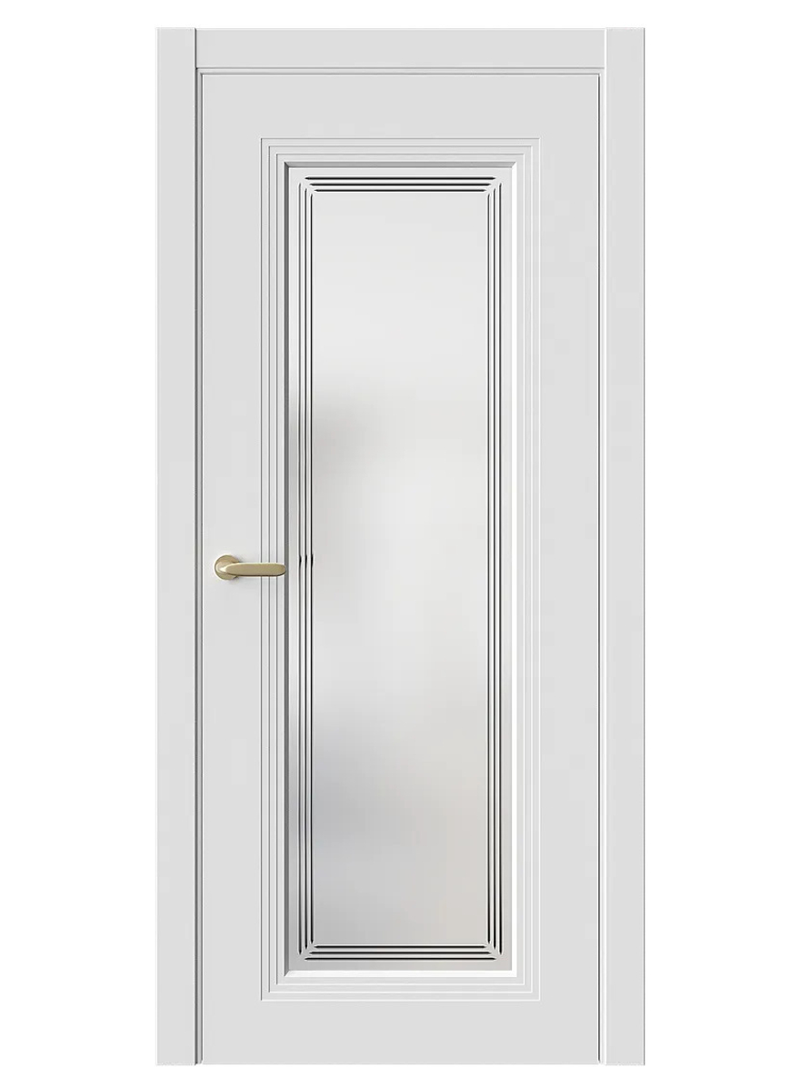 Двери WestStyle  Monte 2 Меринос Белый /Белое Сатинат ДО