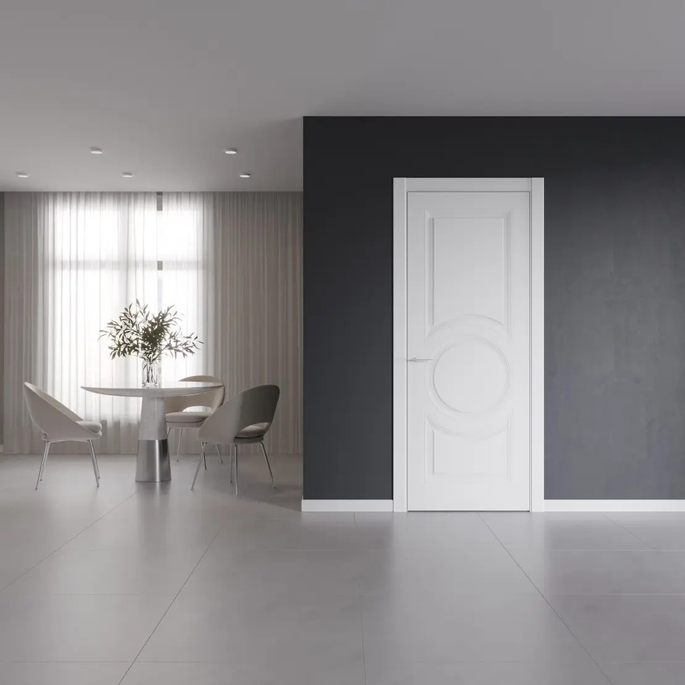 Межкомнатные двери WestStyle OB9 RAL Тон ванильный  ДГ